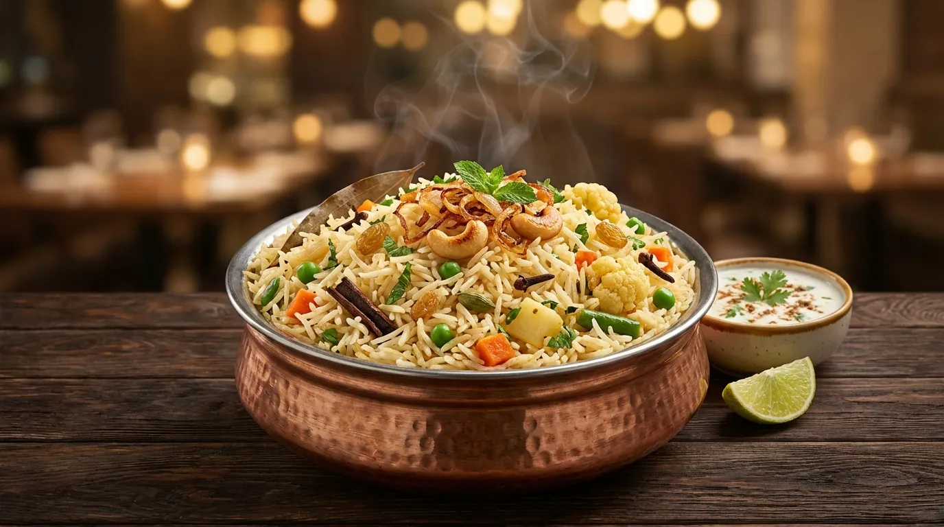 FAMOUS HD SPL VEG PULAV - Famous HD Biryani McKinney