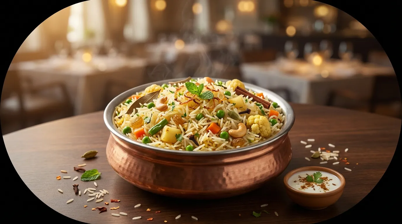 Hyderabadi VEG PULAV - Famous HD Biryani McKinney